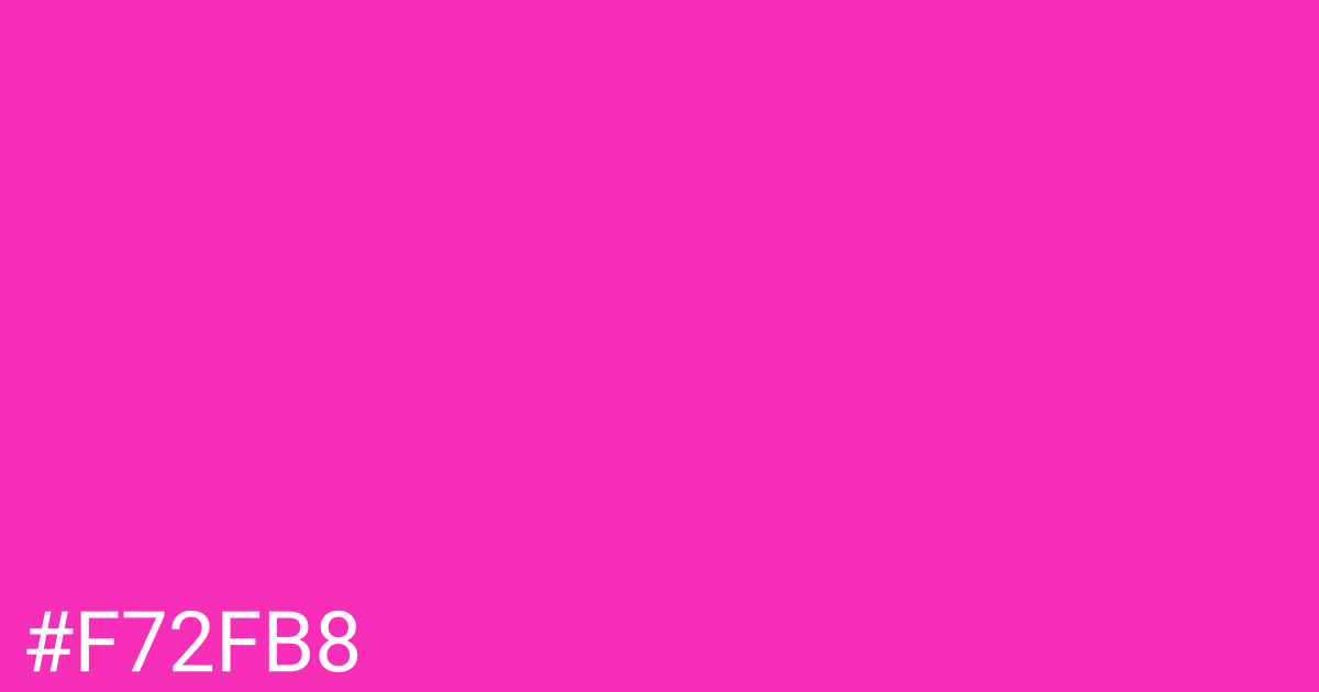 Hex color #f72fb8 graphic