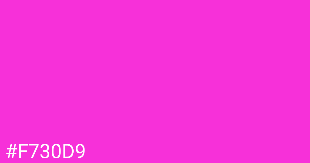 Hex color #f730d9 graphic