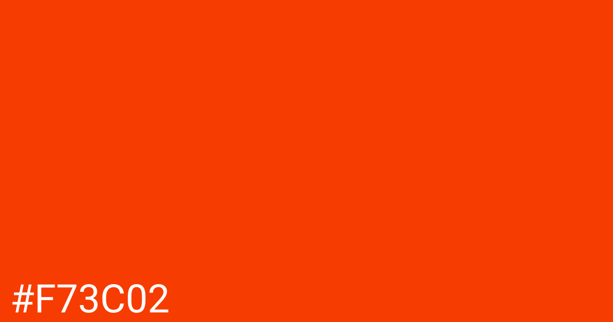 Hex color #f73c02 graphic