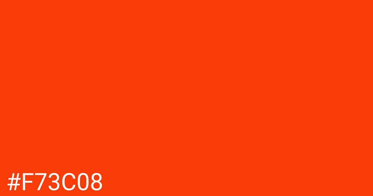 Hex color #f73c08 graphic