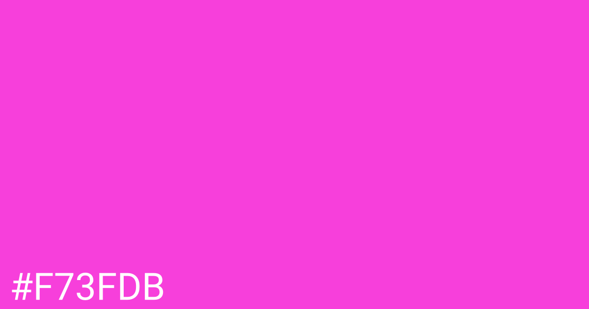 Hex color #f73fdb graphic