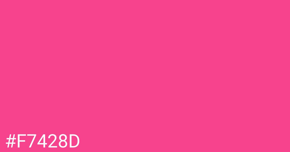 Hex color #f7428d graphic