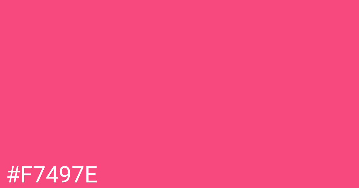 Hex color #f7497e graphic