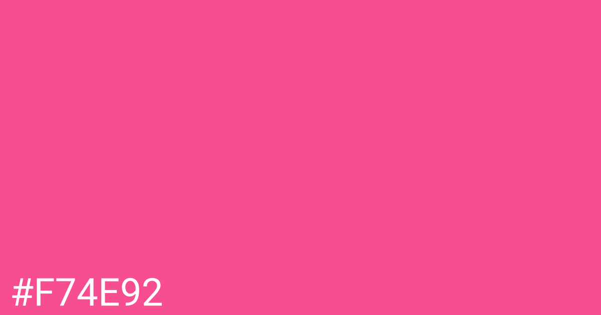 Hex color #f74e92 graphic