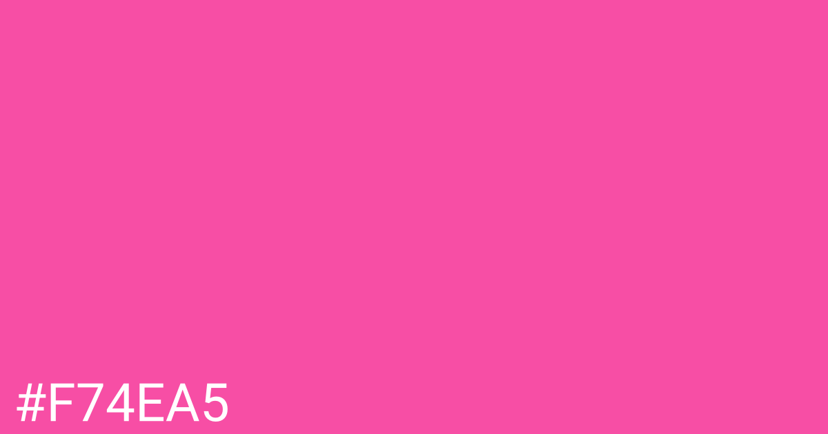 Hex color #f74ea5 graphic