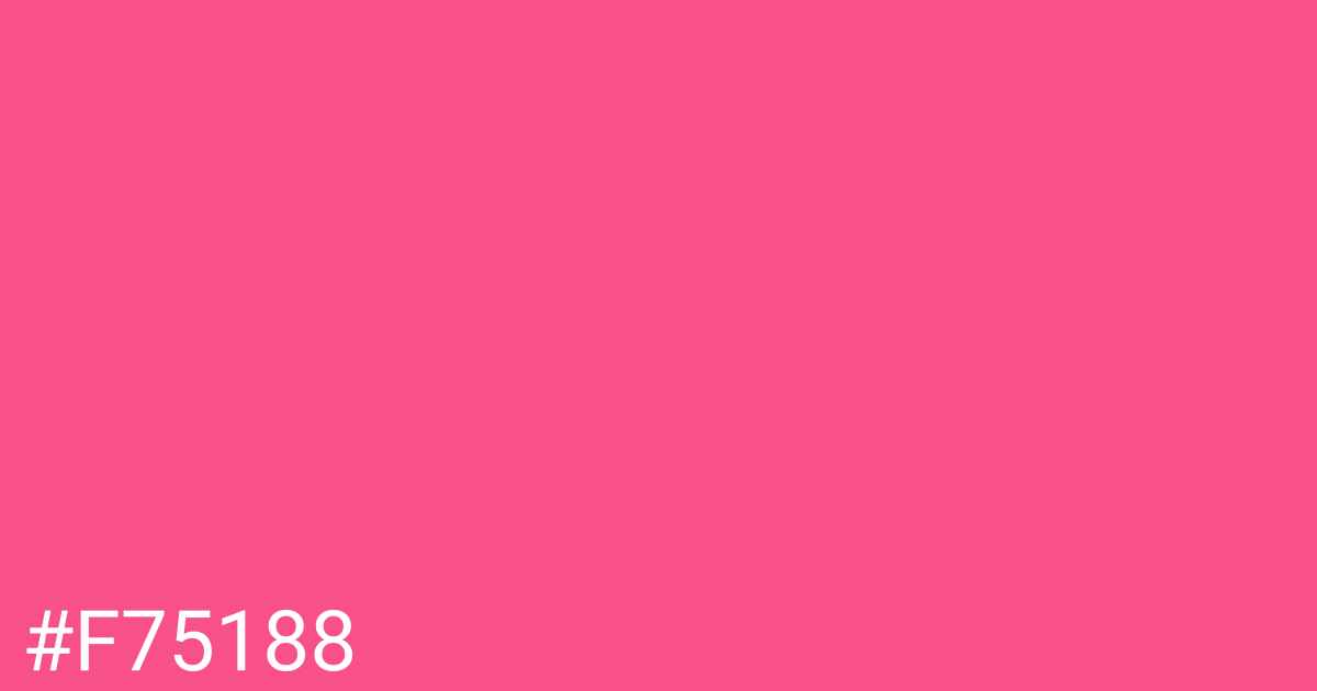 Hex color #f75188 graphic