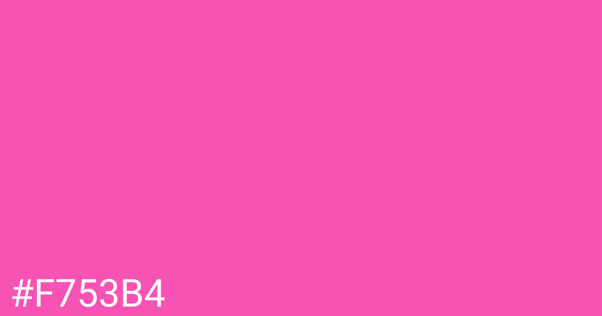 Hex color #f753b4 graphic