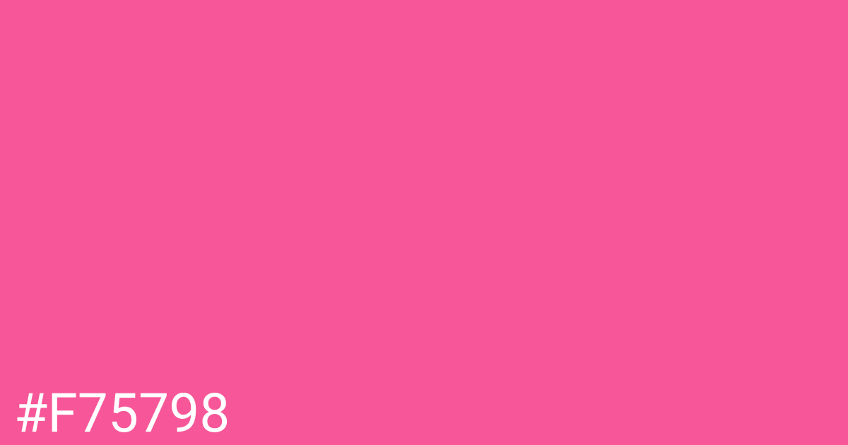 Hex color #f75798 graphic