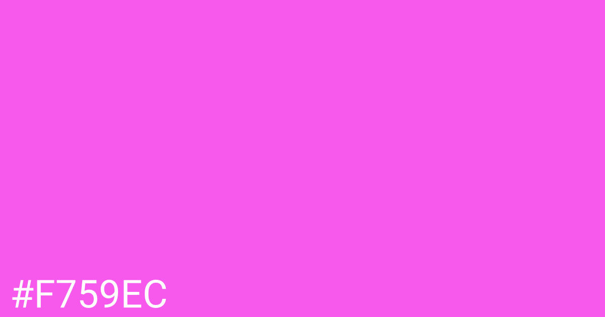 Hex color #f759ec graphic