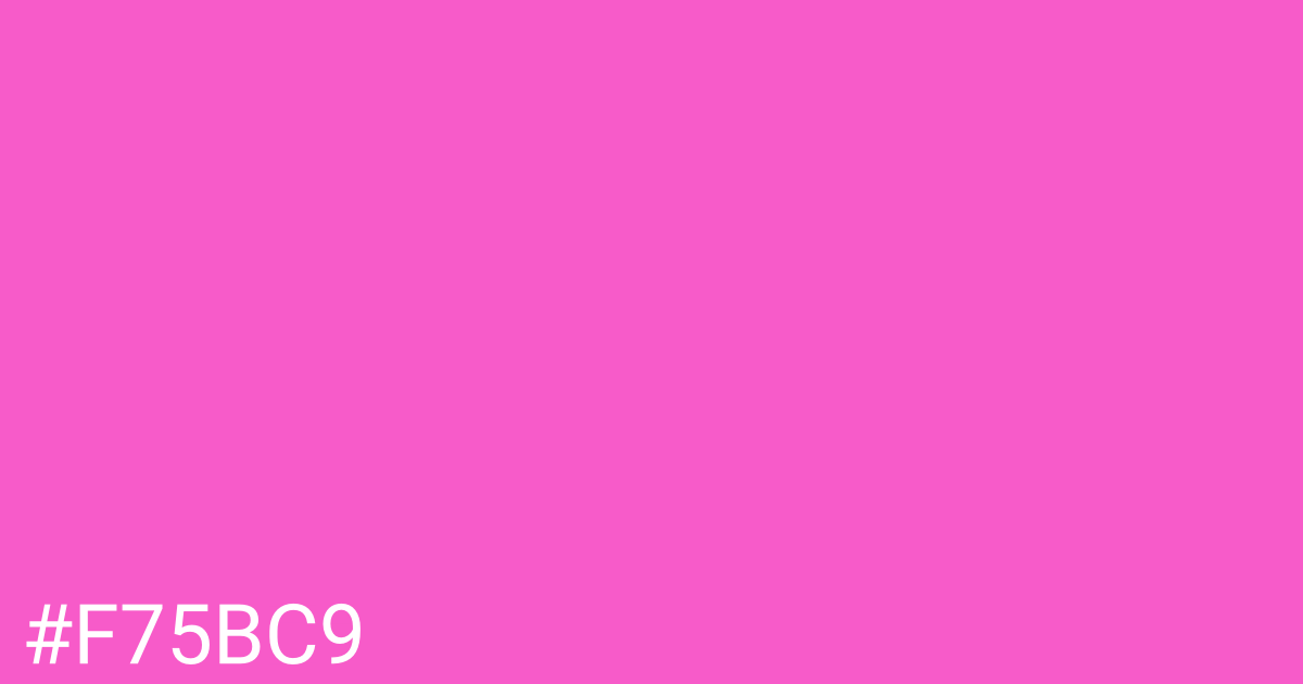 Hex color #f75bc9 graphic