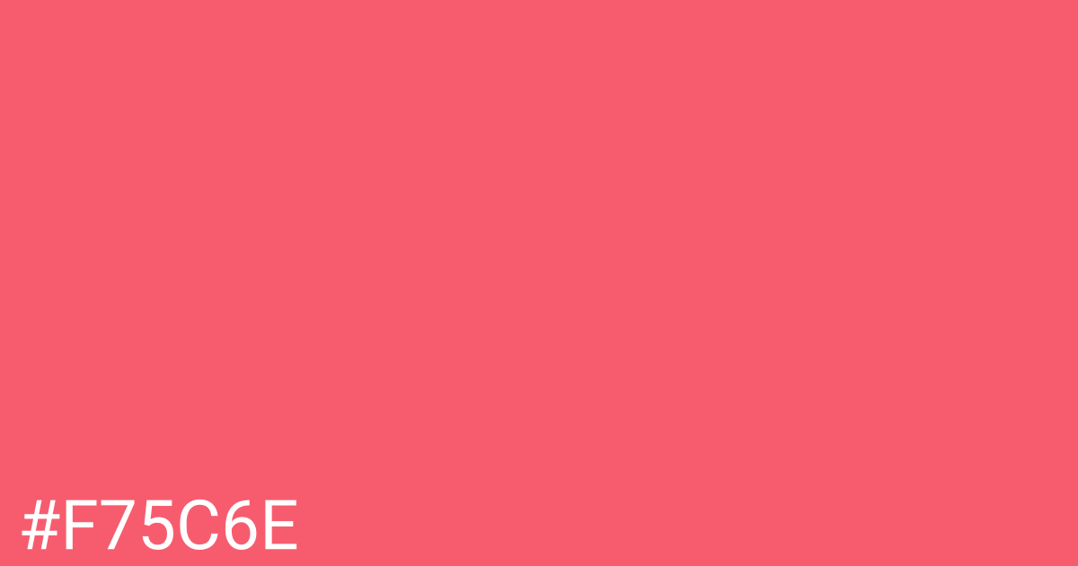 Hex color #f75c6e graphic