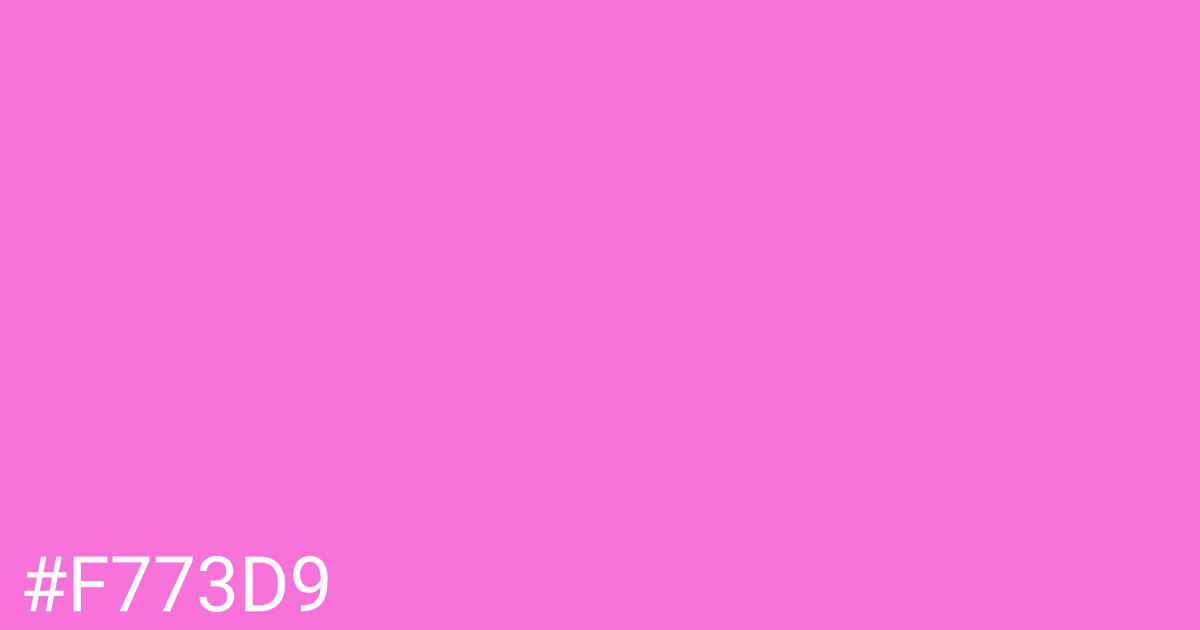 Hex color #f773d9 graphic