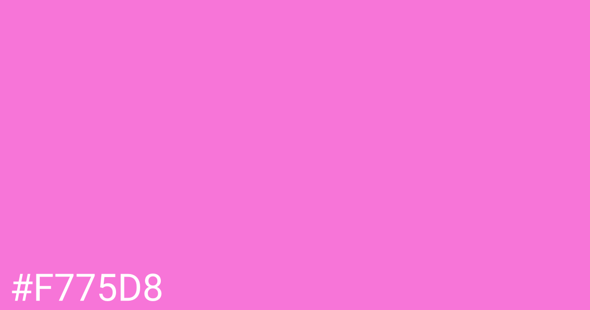 Hex color #f775d8 graphic