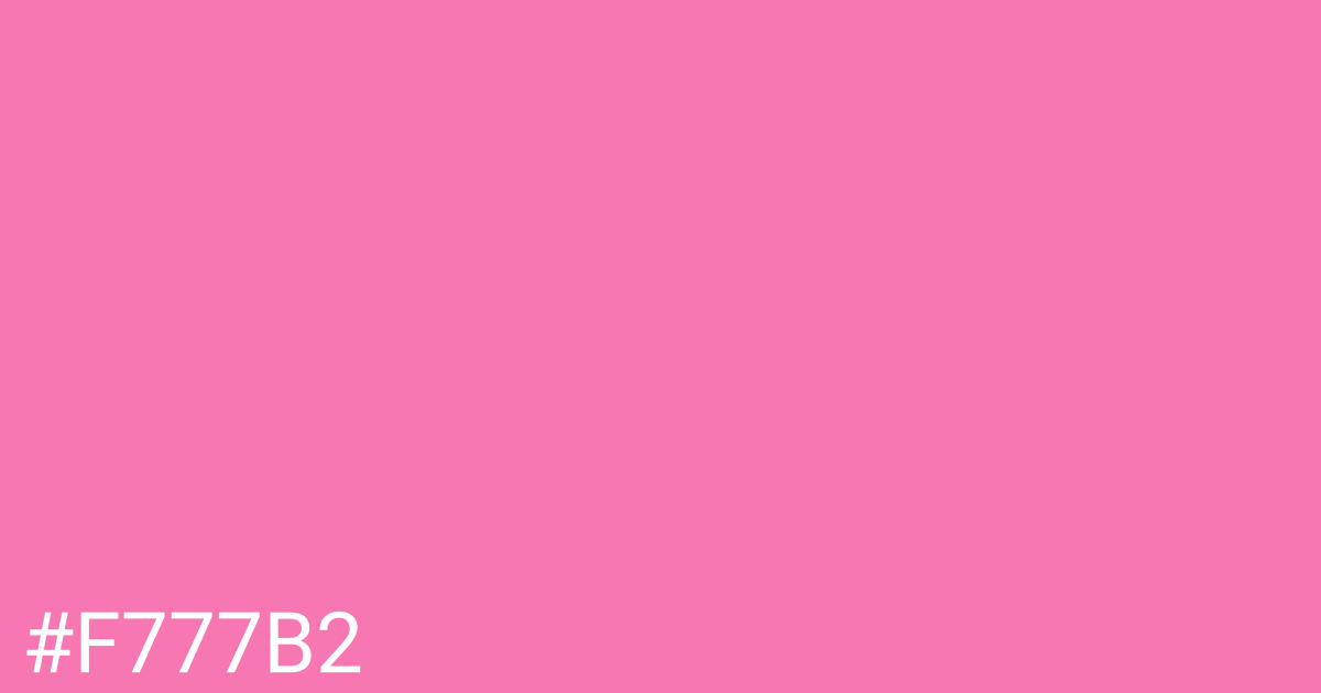 Hex color #f777b2 graphic