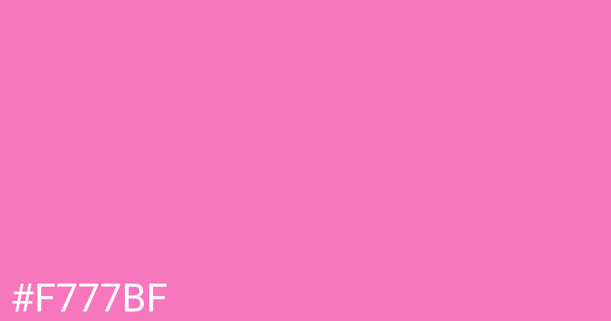 Hex color #f777bf graphic