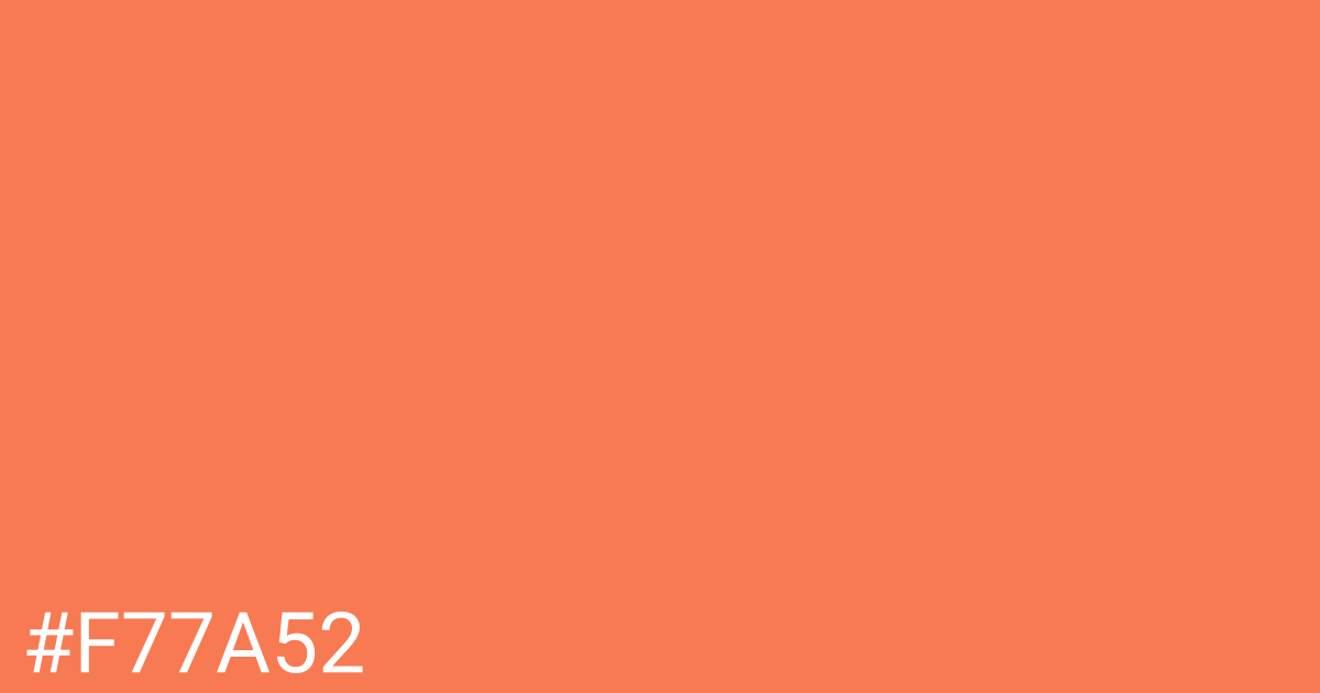 Hex color #f77a52 graphic