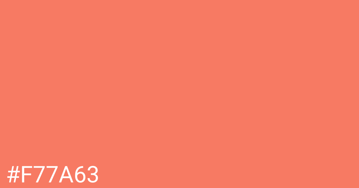 Hex color #f77a63 graphic