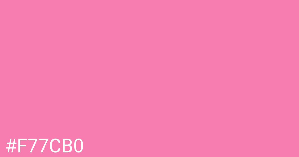 Hex color #f77cb0 graphic