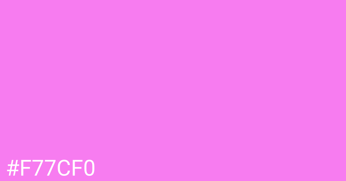 Hex color #f77cf0 graphic