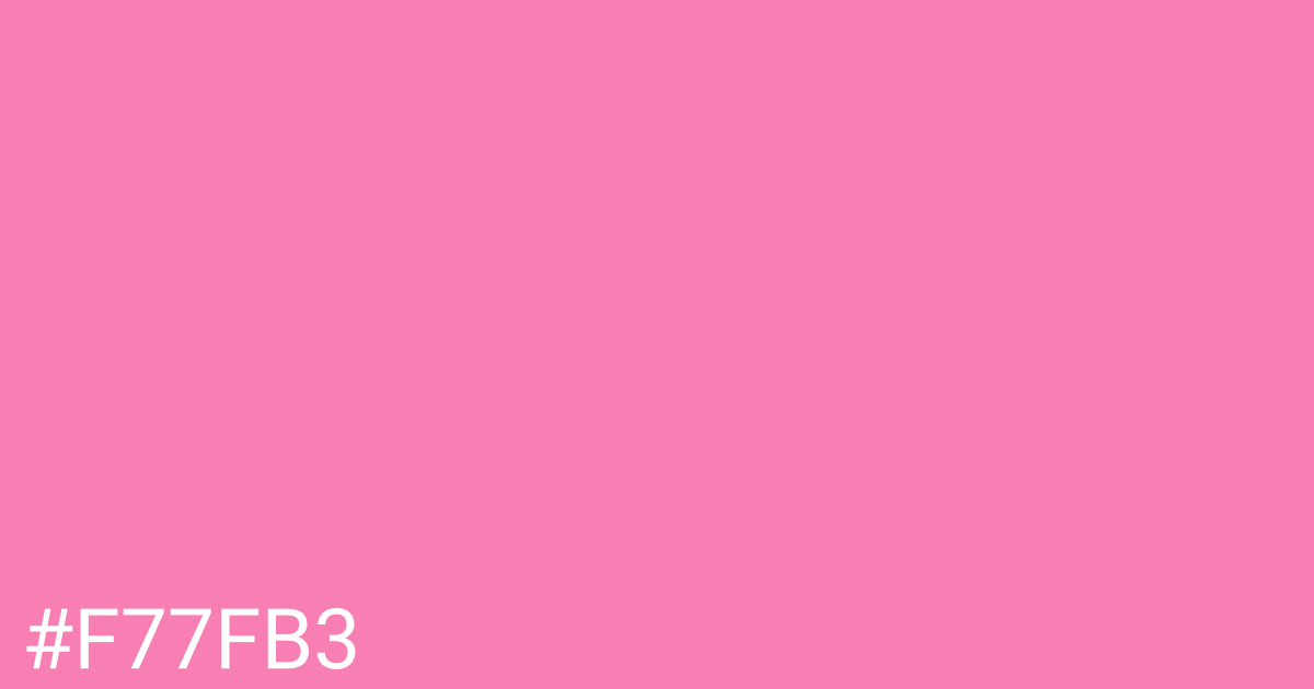 Hex color #f77fb3 graphic