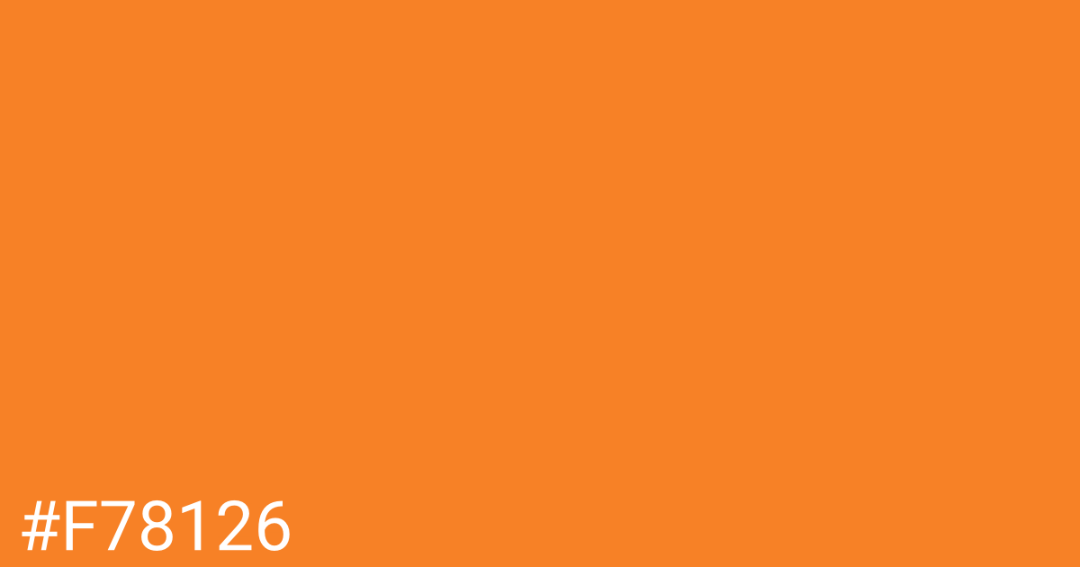 Hex color #f78126 graphic