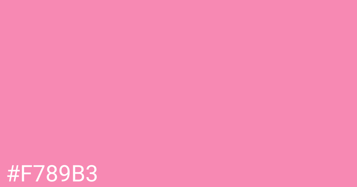 Hex color #f789b3 graphic