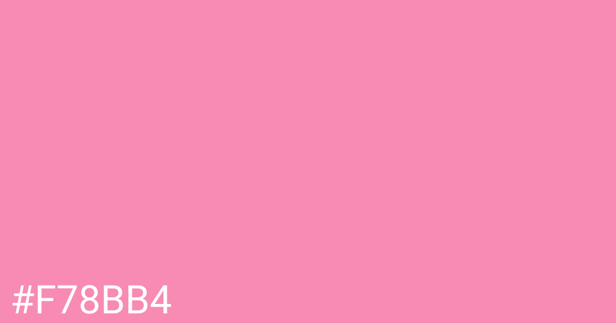 Hex color #f78bb4 graphic