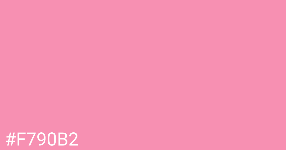 Hex color #f790b2 graphic