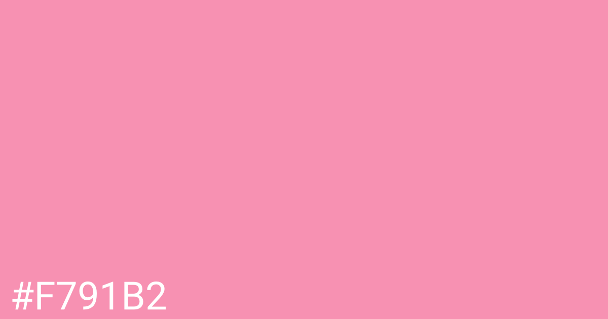 Hex color #f791b2 graphic