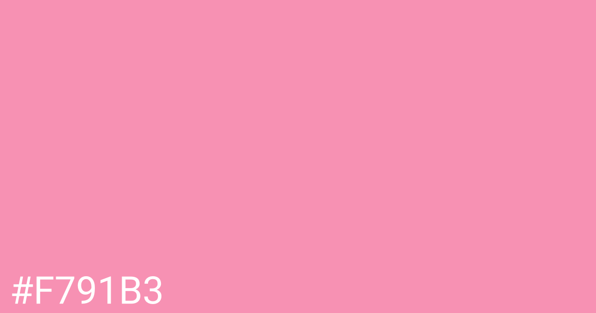 Hex color #f791b3 graphic