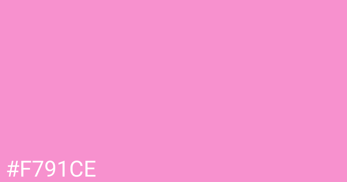 Hex color #f791ce graphic