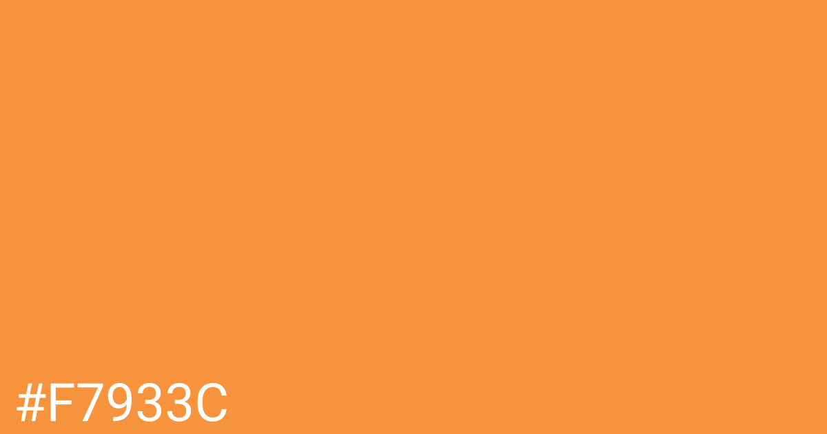 Hex color #f7933c graphic