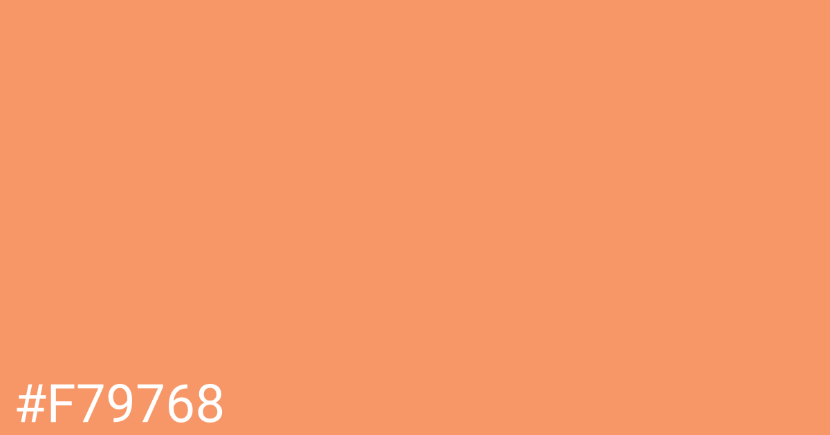 Hex color #f79768 graphic
