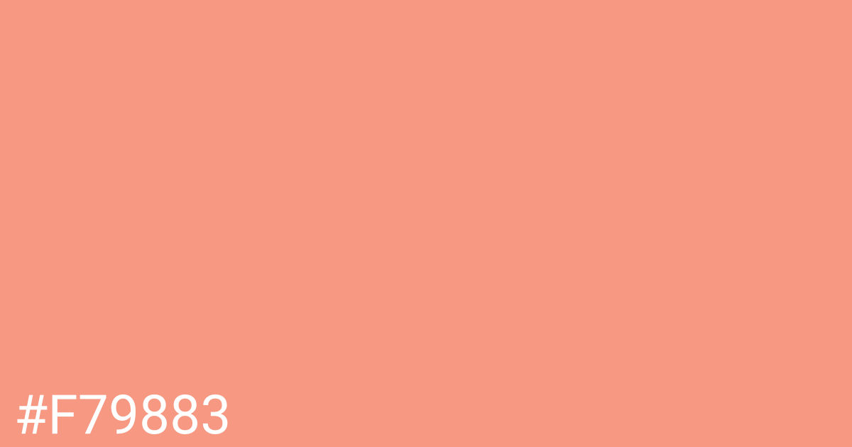 Hex color #f79883 graphic