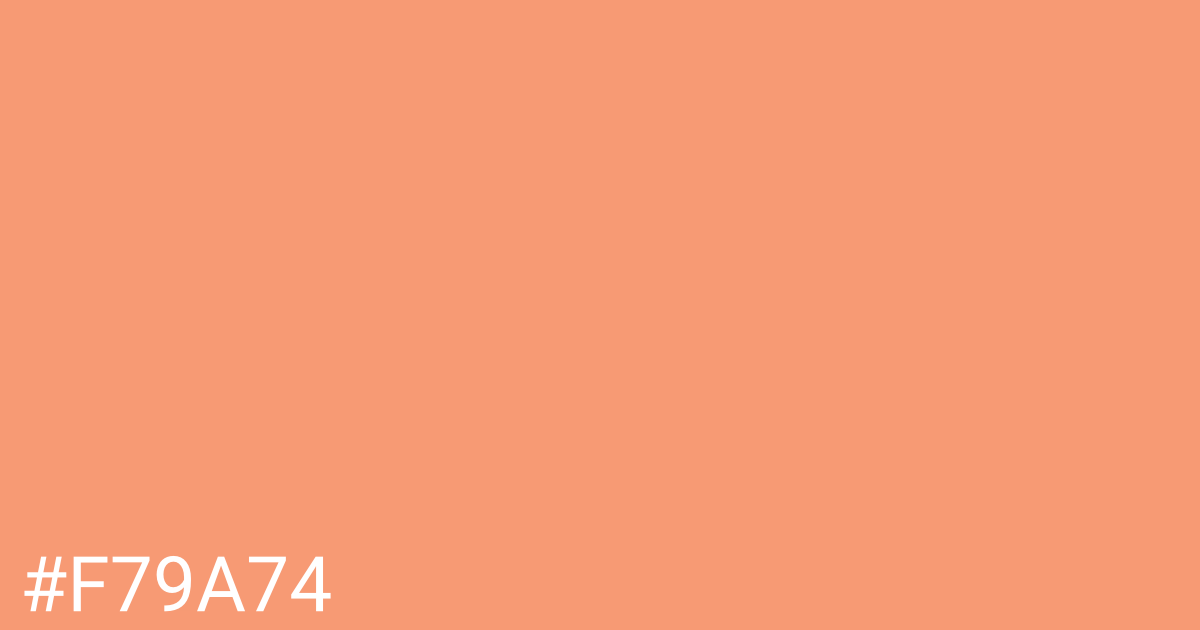 Hex color #f79a74 graphic