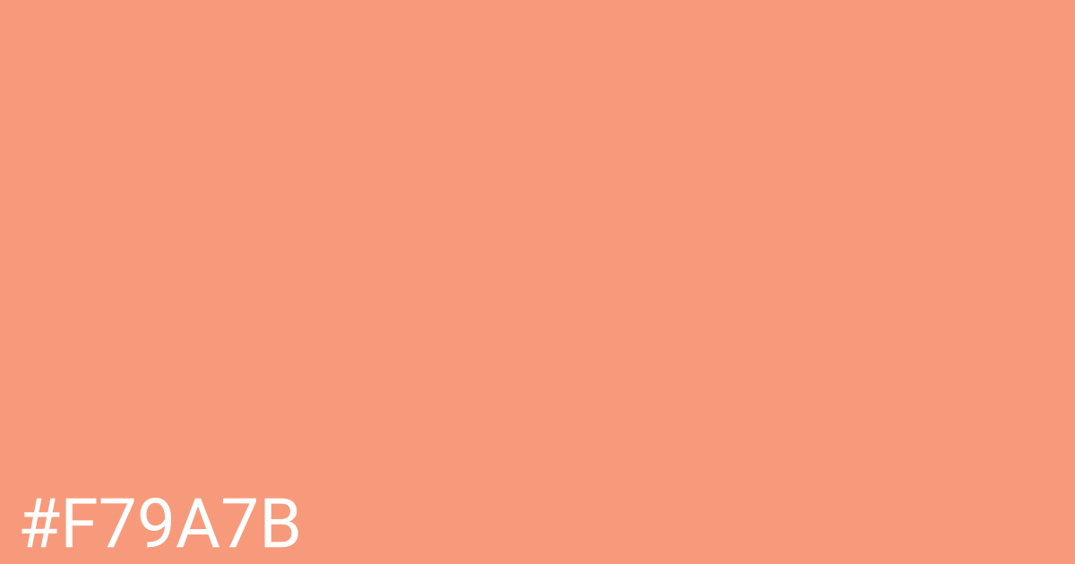 Hex color #f79a7b graphic