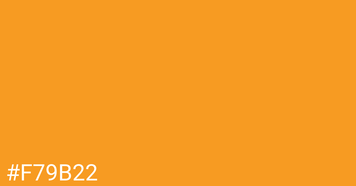 Hex color #f79b22 graphic