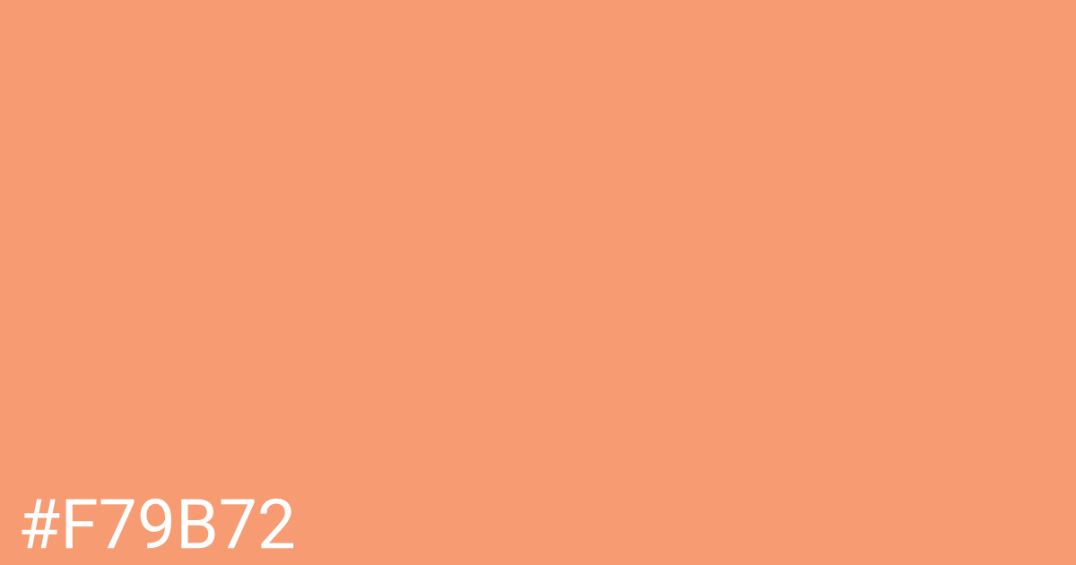 Hex color #f79b72 graphic