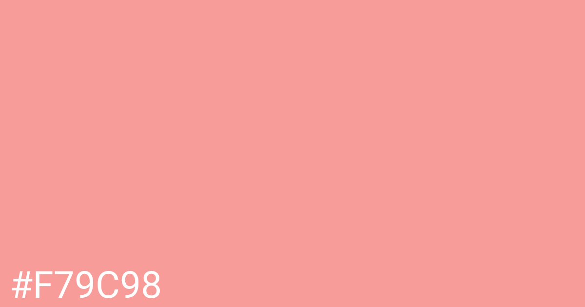 Hex color #f79c98 graphic