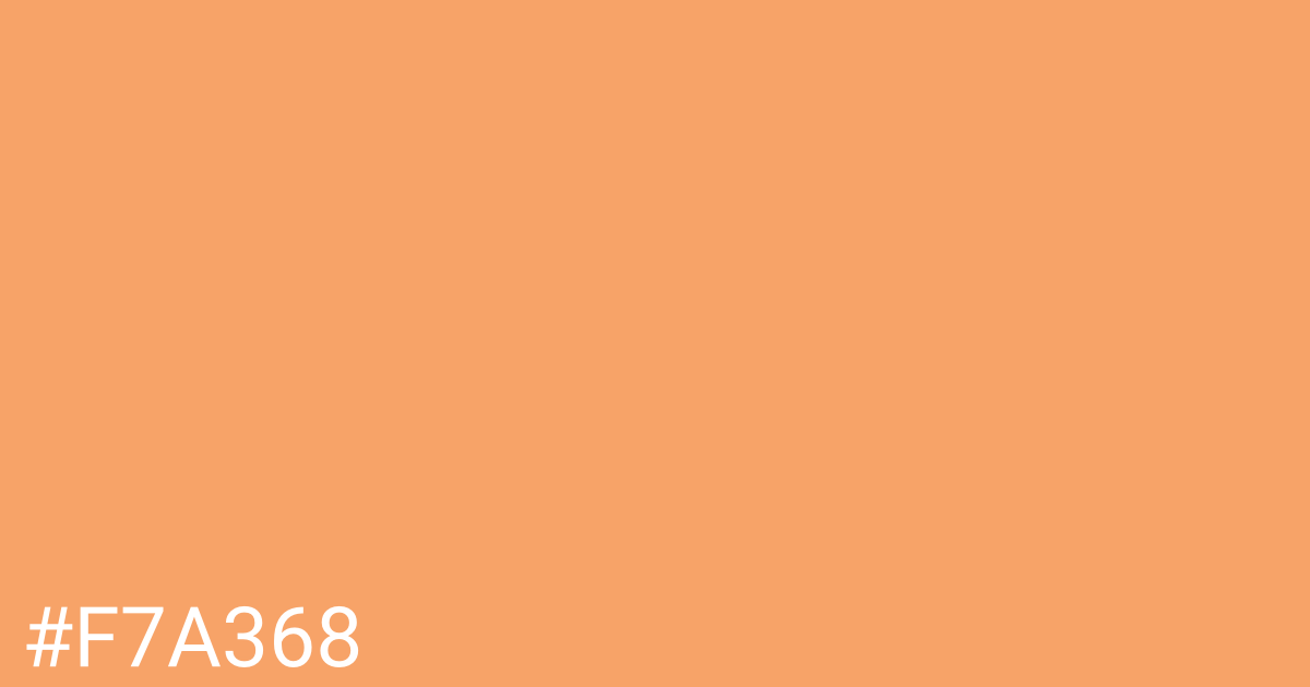 Hex color #f7a368 graphic