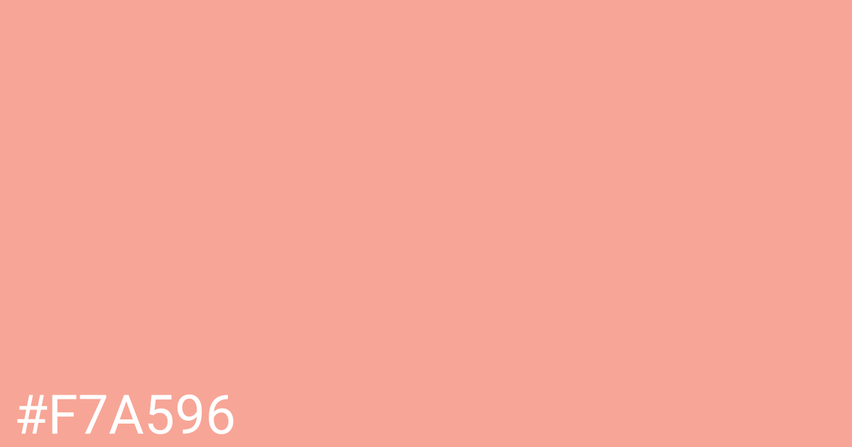 Hex color #f7a596 graphic