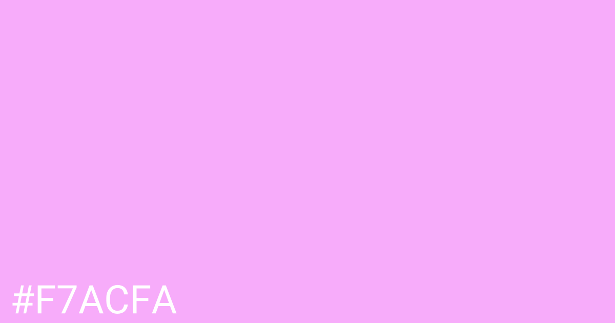 Hex color #f7acfa graphic