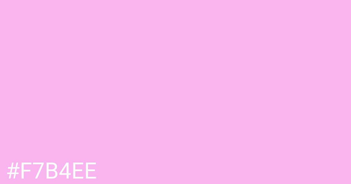 Hex color #f7b4ee graphic