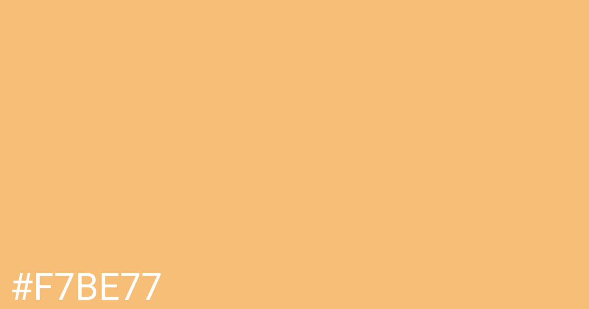 Hex color #f7be77 graphic