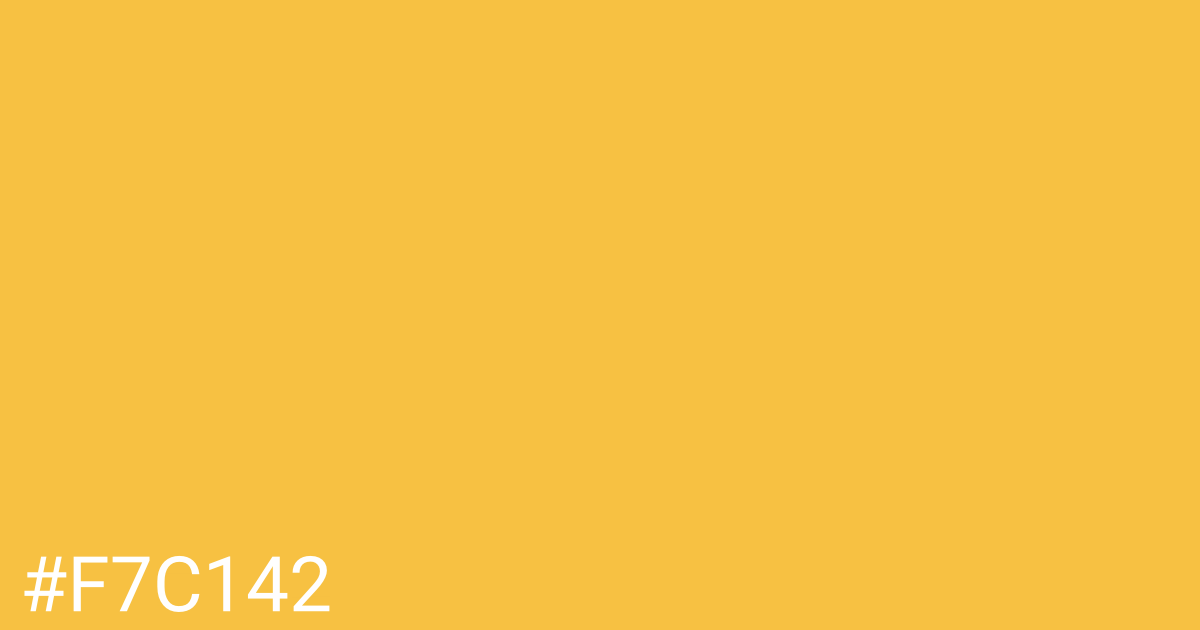 Hex color #f7c142 graphic