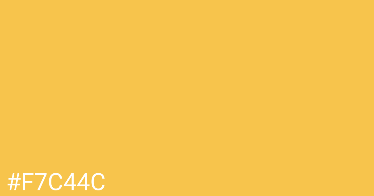 Hex color #f7c44c graphic