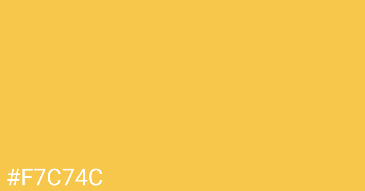 Hex color #f7c74c graphic