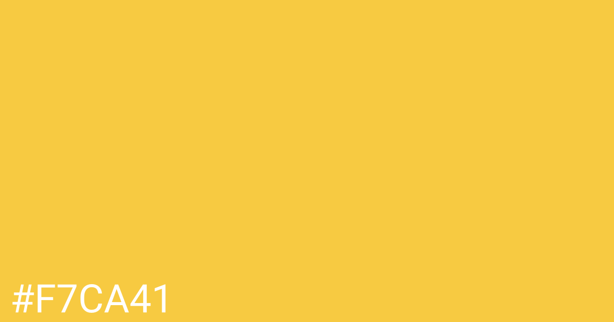 Hex color #f7ca41 graphic