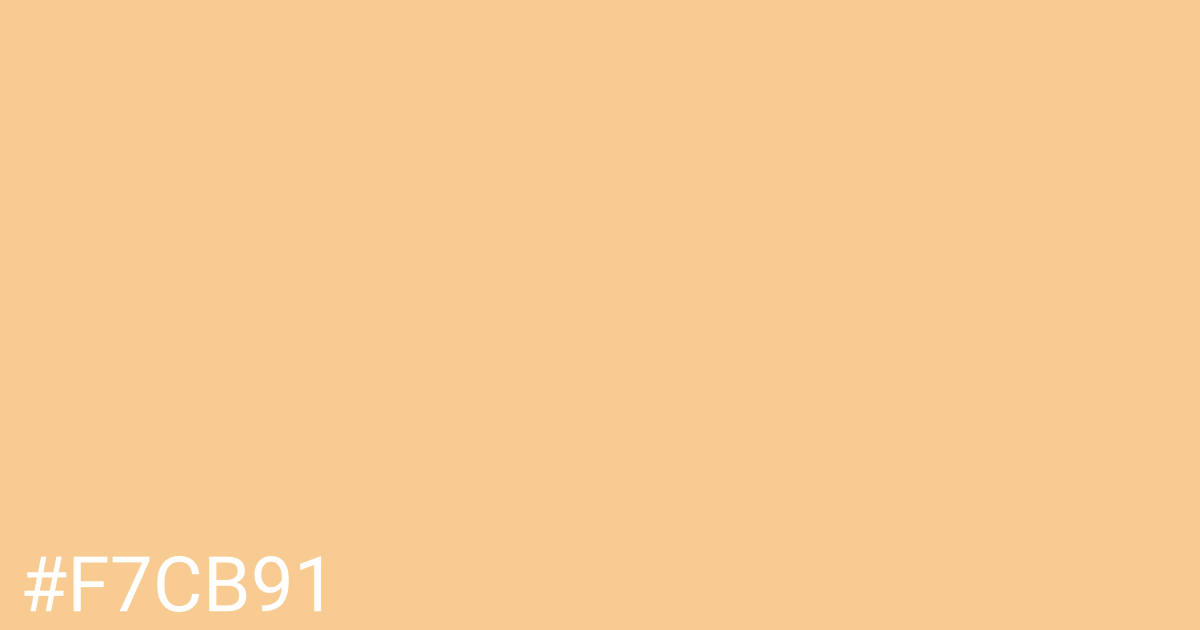 Hex color #f7cb91 graphic