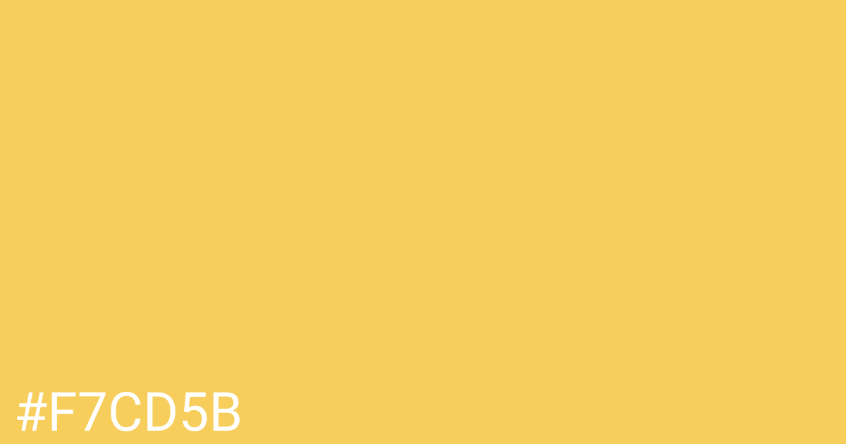 Hex color #f7cd5b graphic
